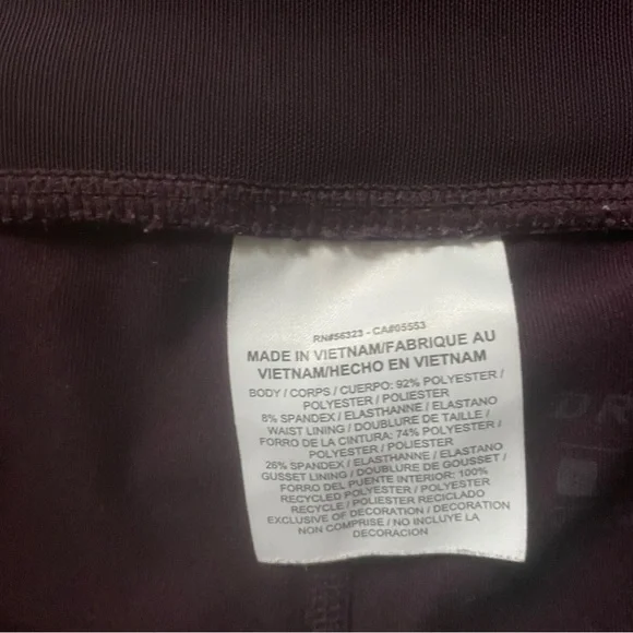 Nike Womens Pink Plum Dri-Fit Leggings Power Fast Size Large Back Pocket - Picture 5 of 8